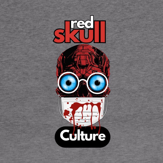 Red Skull Culture, Festival t-shirt, Unisex t-shirt, tees, men's t-shirt, women's t-shirt, summer t-shirt, skull t-shirts, evil doctor t-shirts by Clinsh Online 